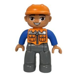 Lego Duplo Tracked Excavator Construction Operator Figure 130H9 Replacement  Toy